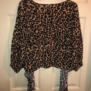 By Together size S , cheetah print long sleeve top , long sleeve, like new